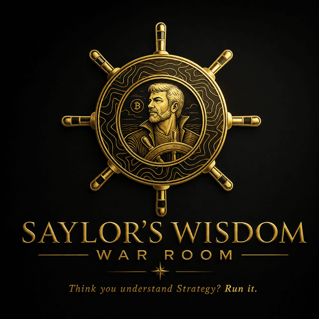 Saylor's Wisdom War Room — the official helm emblem